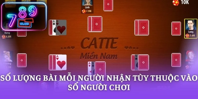 Số lượng bài mỗi người nhận tùy thuộc vào số người chơi